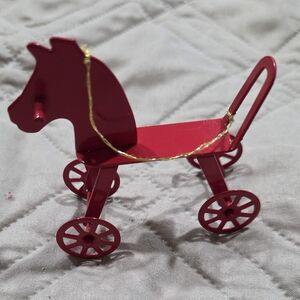 Red Toy Horse Carriage